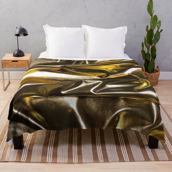 Item preview, Gold metallic fabric designed and sold by DarkArtStudio.
