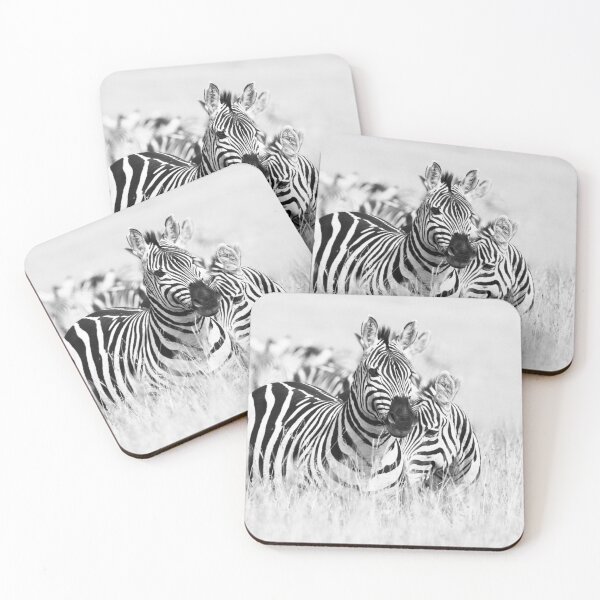 Item preview, Zebra couple in black and white designed and sold by Ingo Gerlach.