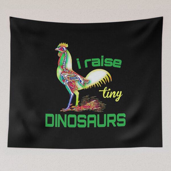 Item preview, i raise tiny dinosaurs. rooster with it’s skeleton designed and sold by doctors-apparel.