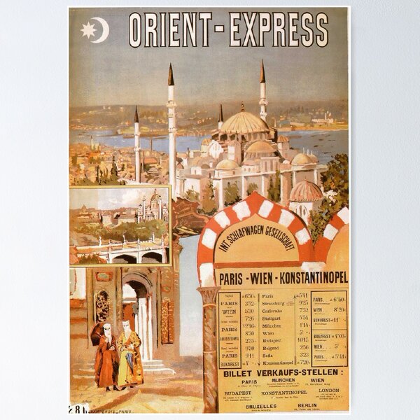 Item preview, Orient Express - Vintage Train Travel Print Vintage Travel Art - Orient Express designed and sold by cutesy.