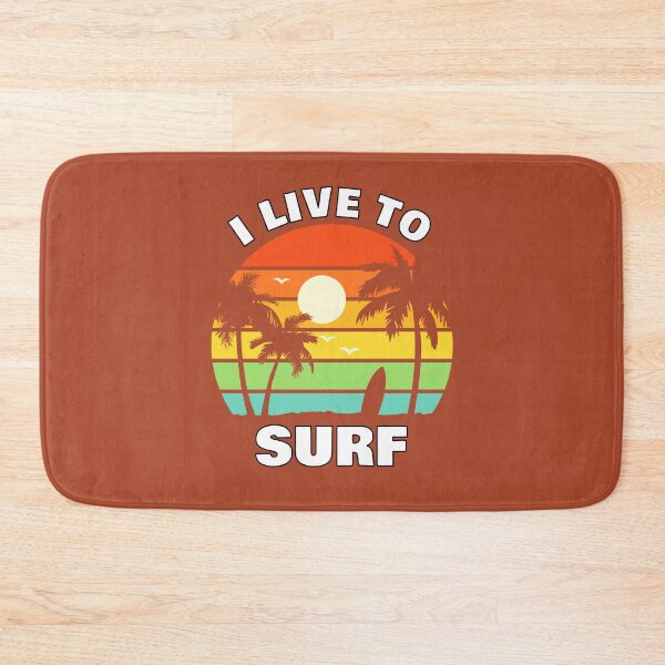 Item preview, Busy Doing Nothing - Retro - I Live To Surf designed and sold by NoMatterLab.