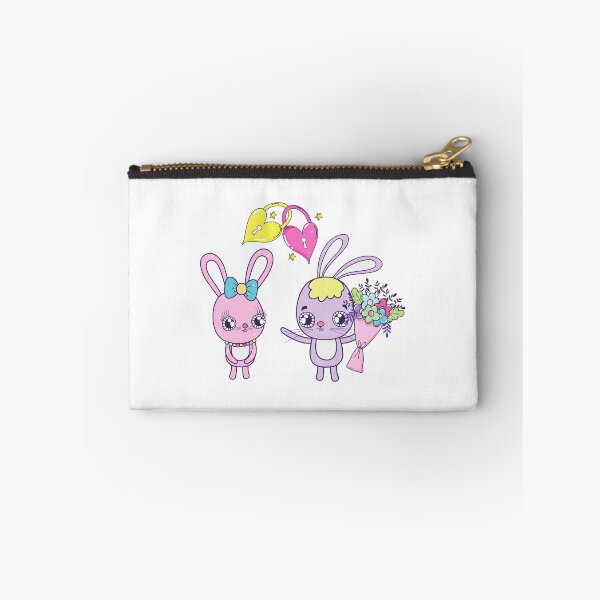 Item preview, Cute rabbits Couple with Flowers Valentine Day Stickers designed and sold by lhousshop.