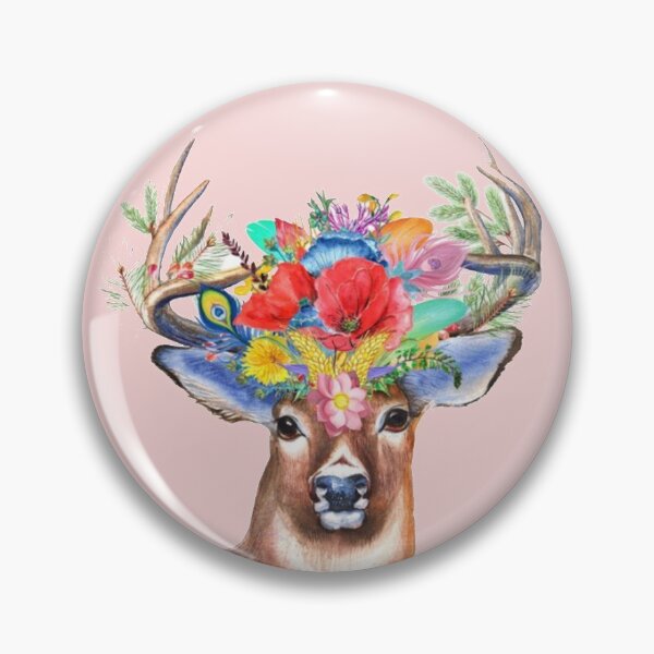 Item preview, floral deer mask designed and sold by Jwcraftic.