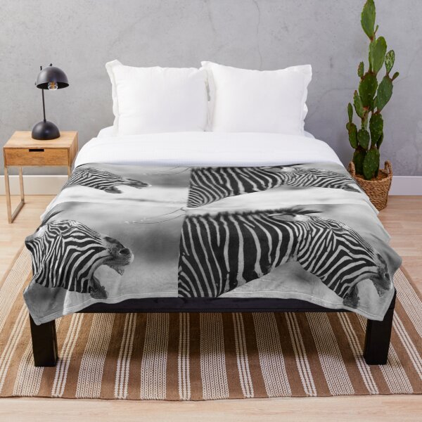 Zebra ruft Fleecedecke