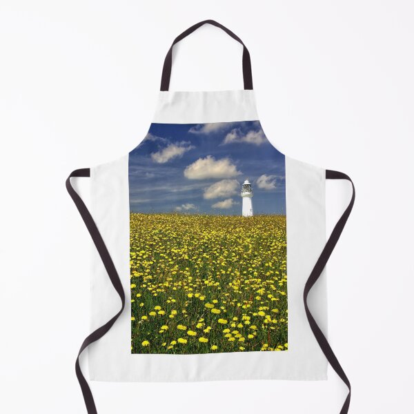 Item preview, Lighthouse in dandelion field designed and sold by leephotoofyork.