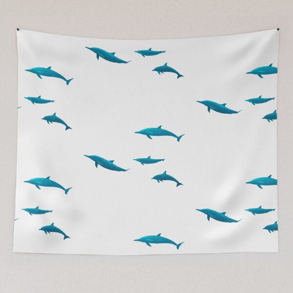 Item preview, Atlantis Dolphins Swimming designed and sold by Cefani Musk.