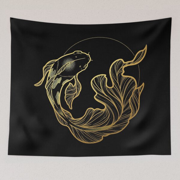 Item preview, Golden fish designed and sold by SoulArtLove.