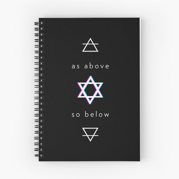 Item preview, As Above So Below Alchemy Elemental Symbols Hexagram designed and sold by tiantanman.