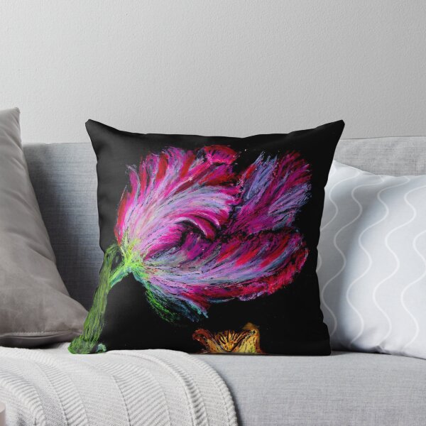 Item preview, Tulips, red and yellow on a black background designed and sold by Birgits.