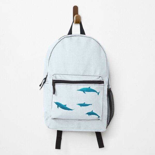 Item preview, Atlantis Dolphins Swimming, Light Blue Bg designed and sold by Cefani Musk.