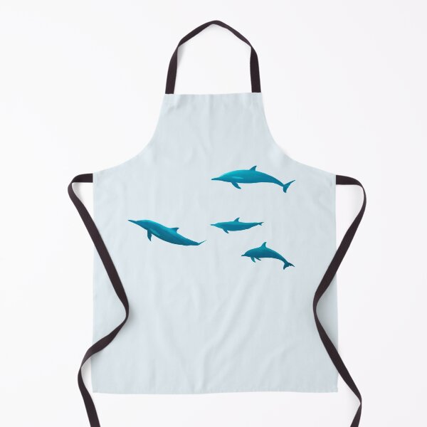 Item preview, Atlantis Dolphins Swimming, Light Blue Bg designed and sold by Cefani Musk.