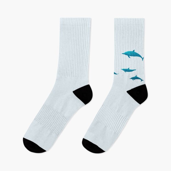 Item preview, Atlantis Dolphins Swimming, Light Blue Bg designed and sold by Cefani Musk.