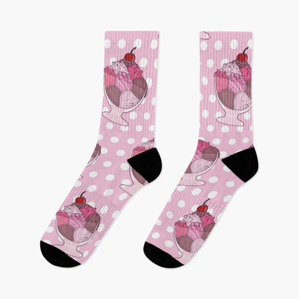Item preview, Kawaii Kitten Icecream Sundae with Cherry and Sprinkles designed and sold by Hayley Adams.