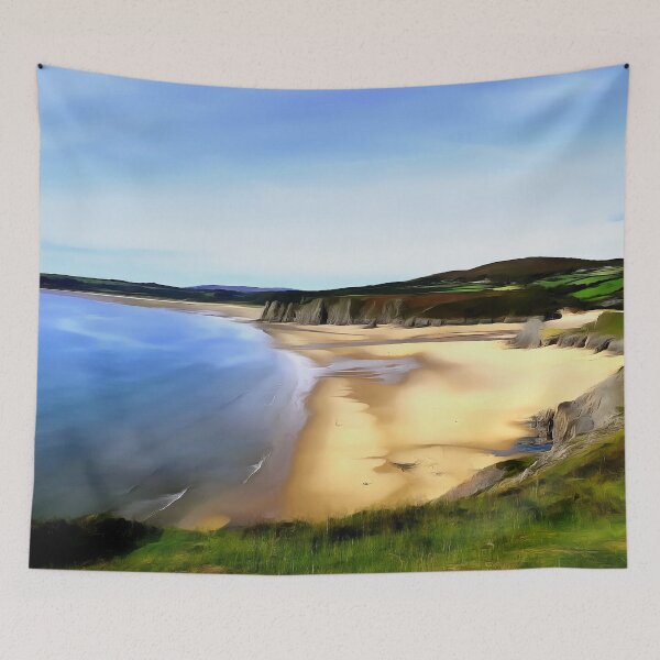 Item preview, Gower beach (Painting) designed and sold by cmphotographs.