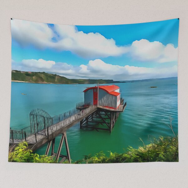 Item preview, Tenby Lifeboat Station (Painting) designed and sold by cmphotographs.