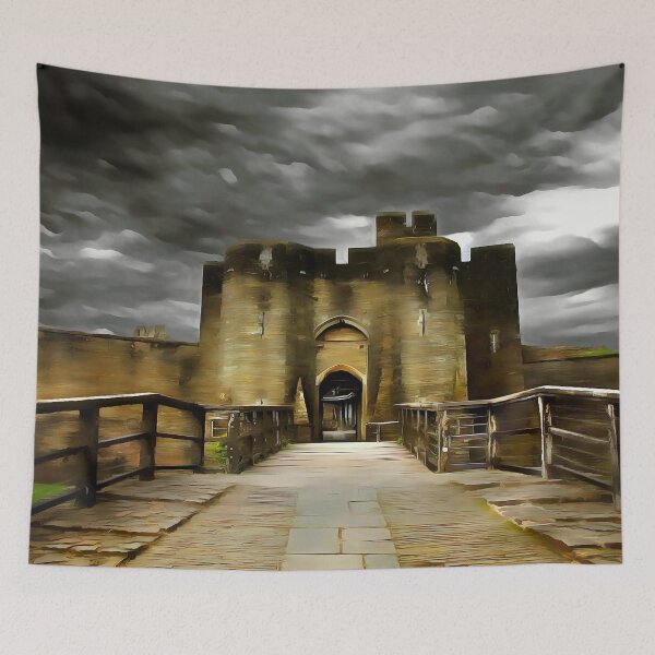 Item preview, Caerphilly Castle (Painting) designed and sold by cmphotographs.