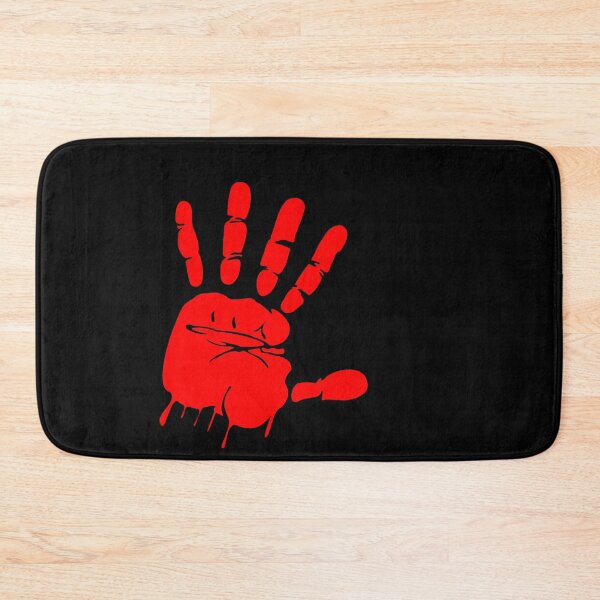 Item preview, Red hand dripping blood - Protest symbol - stand against violence designed and sold by Deegital18.