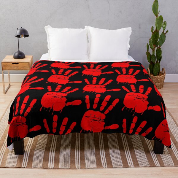 Item preview, Red hand dripping blood - Protest symbol - stand against violence designed and sold by Deegital18.