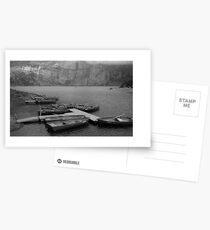 Rowing boats at Oeschinensee Postcards