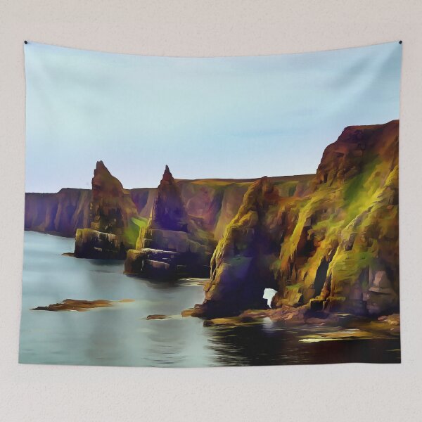 Item preview, Stacks of Duncansby (Painting) designed and sold by cmphotographs.