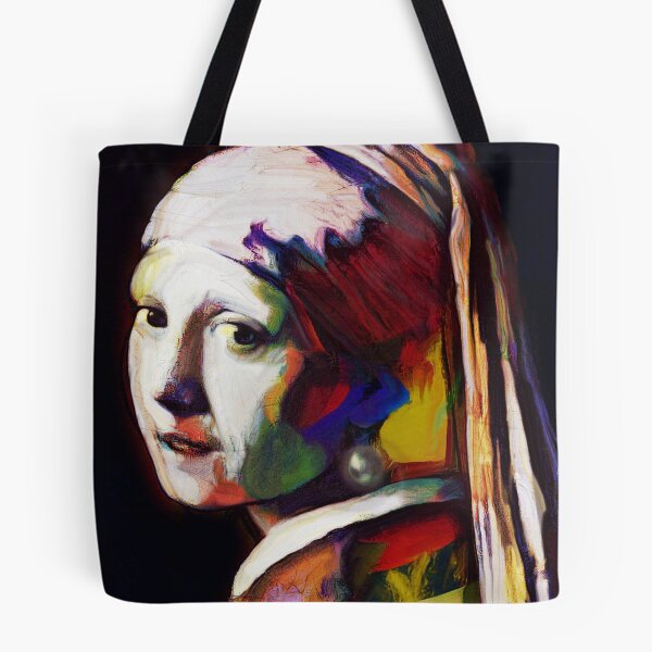 Item preview, Girl with the pearl goes modern designed and sold by Tisfraai.