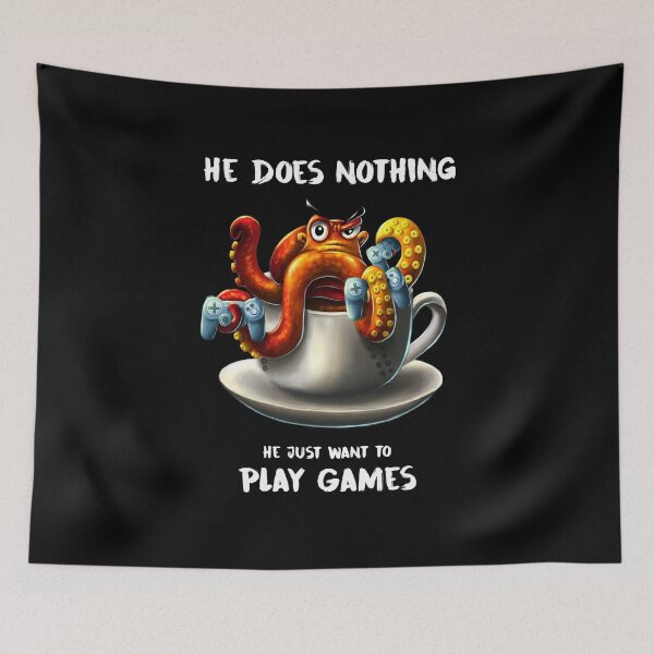 Item preview, Video games | Octopus Gamer Gaming | Play gift idea designed and sold by InesK-Design.