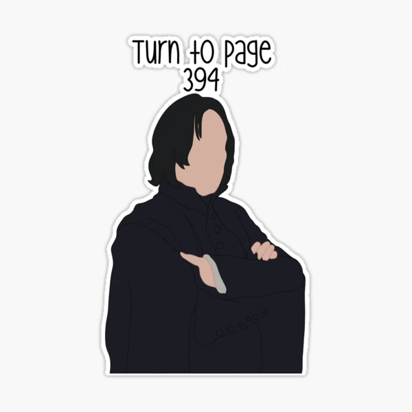 Turn to Page 394 Harry Potter Sticker - Vinyl Sticker, Reading Sticker –  StormsStickers