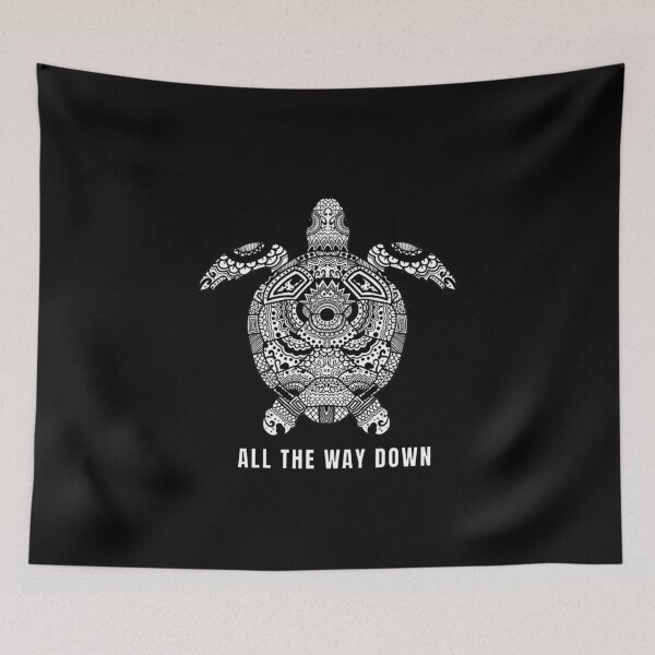 Item preview, All the Way Down Turtle designed and sold by RetroLogo.