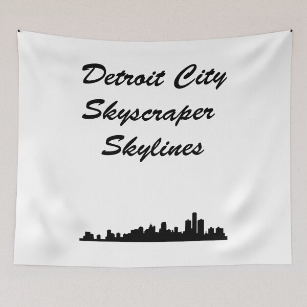 Item preview, Detroit City Skyscraper Skylines designed and sold by hockeng.
