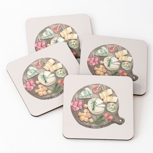 Item preview, Round Assorted Cheese and Fruits Board designed and sold by Alicia Chee.
