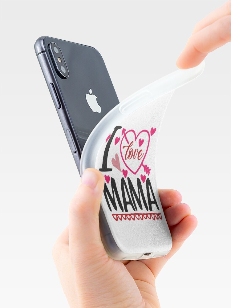 Alternate view of I Love MAMA iPhone Case & Cover