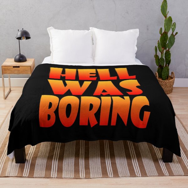 Item preview, Hell Was Boring Essential Classic Sticker And Shirt Design designed and sold by Glike.