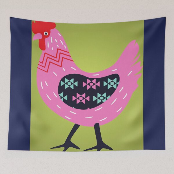 Item preview, Print on demand Brisky cock walk in pattern art designed and sold by ThamaraiSelvi.