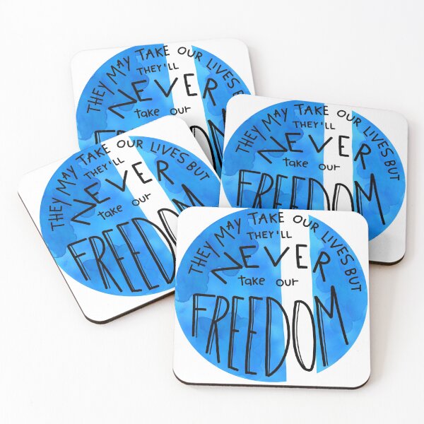 Item preview, They may take our lives but they'll never take our freedom quote movie William Wallace  designed and sold by AkiSunshin.
