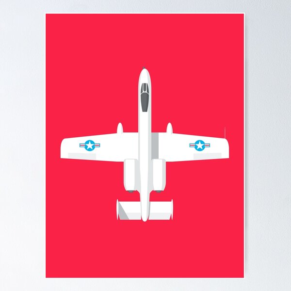 Artikelvorschau, A-10 Jet Aircraft - Crimson entworfen und verkauft von VoodooCircus.