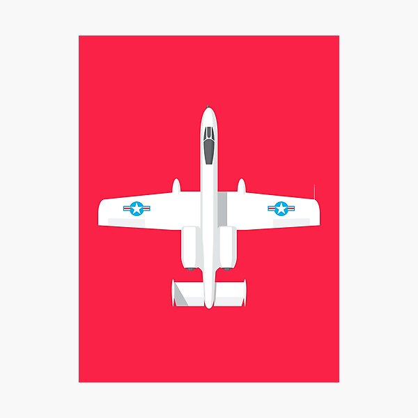 Item preview, A-10 Jet Aircraft - Crimson designed and sold by VoodooCircus.