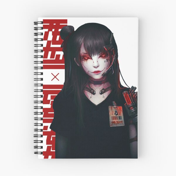 Item preview, Cyborg Girl Vaporwave Japanese Cyberpunk designed and sold by OWLvision33.