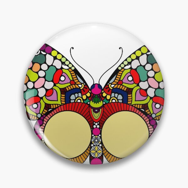 Item preview, butterfly colorful clip art mandala designed and sold by WinLion.