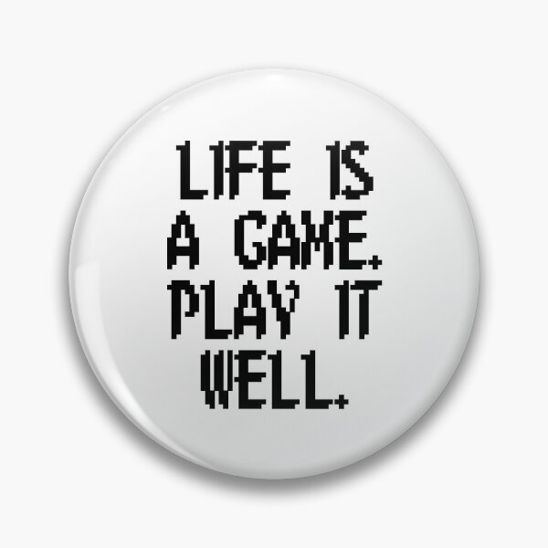 Item preview, Life is a game, play it well - gamer gear - geekware - retro - oldschool designed and sold by Directors Kat.