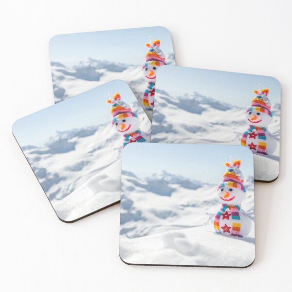 Item preview, Happy Snowman On Winter Mountain designed and sold by JTS STORE.