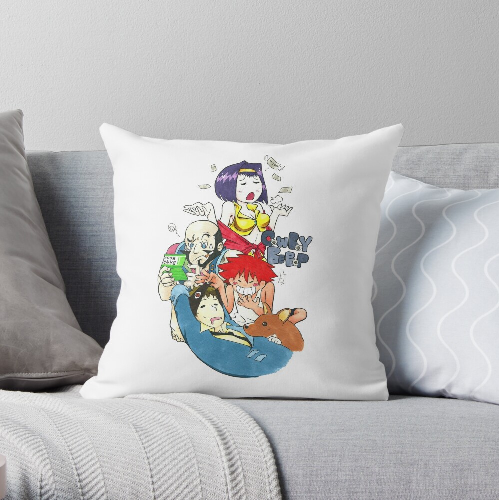 "Cowboy Bebop" Throw Pillow by LikeTheSky | Redbubble