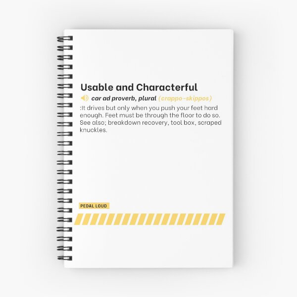 Item preview, Usable and Characterful funny, classified ad, car buying proverbs defined designed and sold by PedalLoud.