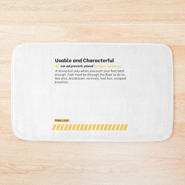 Item preview, Usable and Characterful funny, classified ad, car buying proverbs defined designed and sold by PedalLoud.