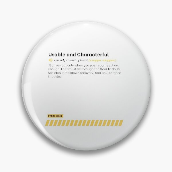 Item preview, Usable and Characterful funny, classified ad, car buying proverbs defined designed and sold by PedalLoud.
