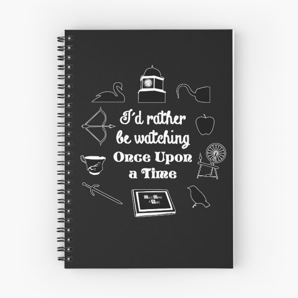 Item preview, "I'd Rather Be Watching Once Upon a Time" Icon Design in White Outline designed and sold by The_Girly_Nerd_Shop.