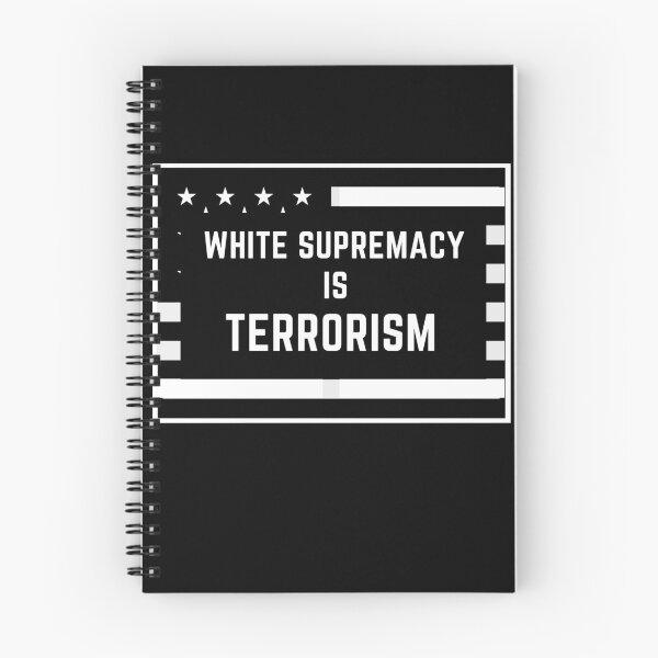 Item preview, White Supremacy Is Terrorism Flag Sign designed and sold by TeensArts.
