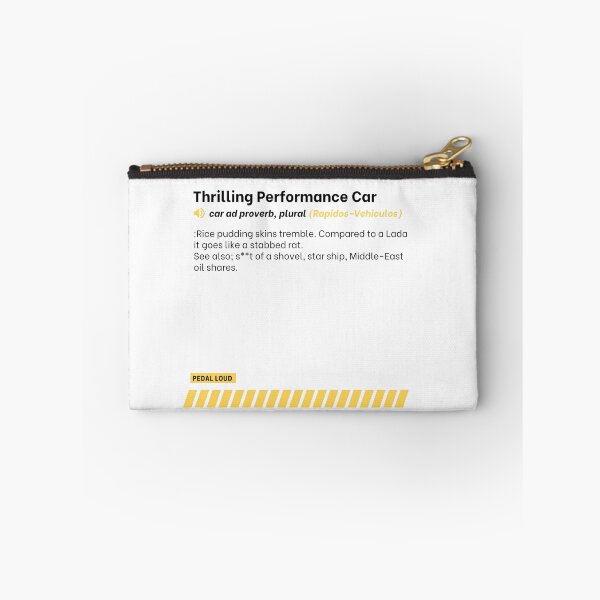 Item preview, Thrilling Performance Car - funny, classified ad, car buying proverbs defined designed and sold by PedalLoud.