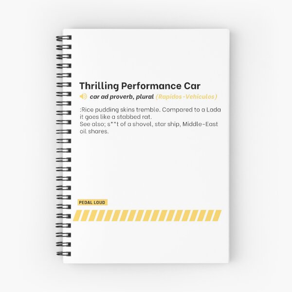 Item preview, Thrilling Performance Car - funny, classified ad, car buying proverbs defined designed and sold by PedalLoud.