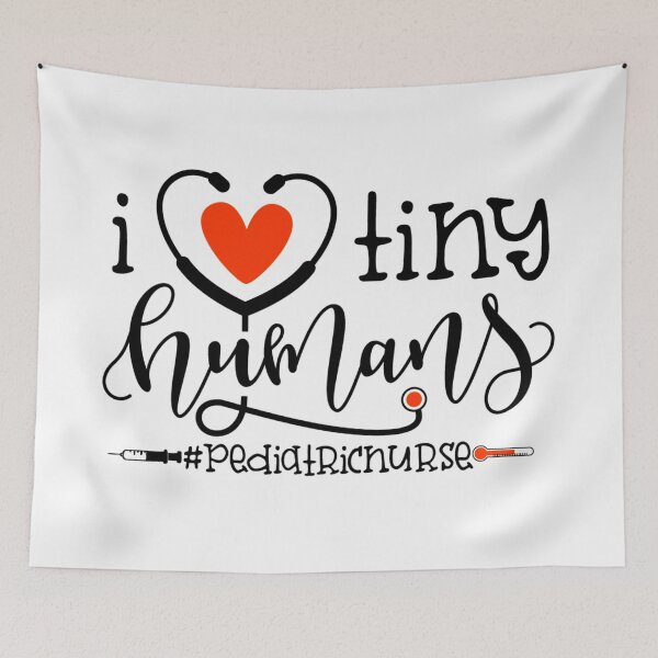 Item preview,  I LOVE  TINY HUMANS-PEDIATRIC Nurse designed and sold by shivani21061993.