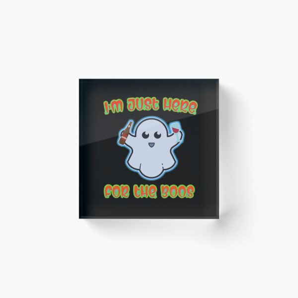 Item preview, I'M JUST HERE FOR THE BOOS! | Cute Halloween Design designed and sold by chris-ellis-art.